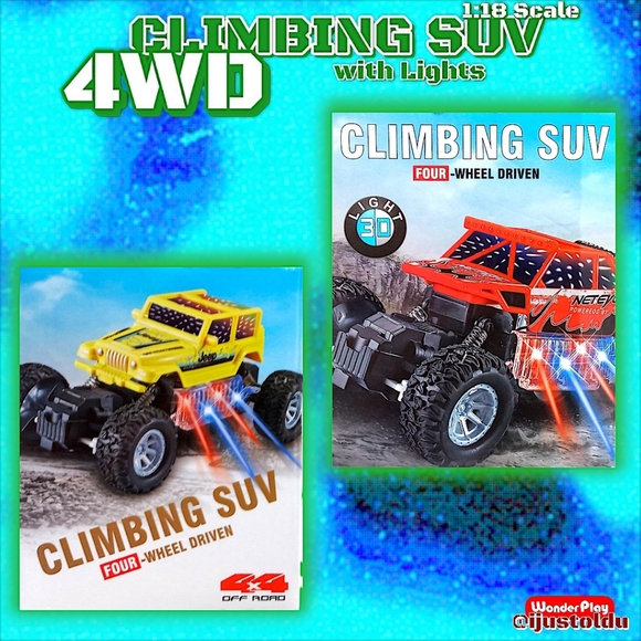Wonder Play Remote Controlled Climbing SUV with 4WD & 3D Lights | Rechargeable - Picture 10 of 17